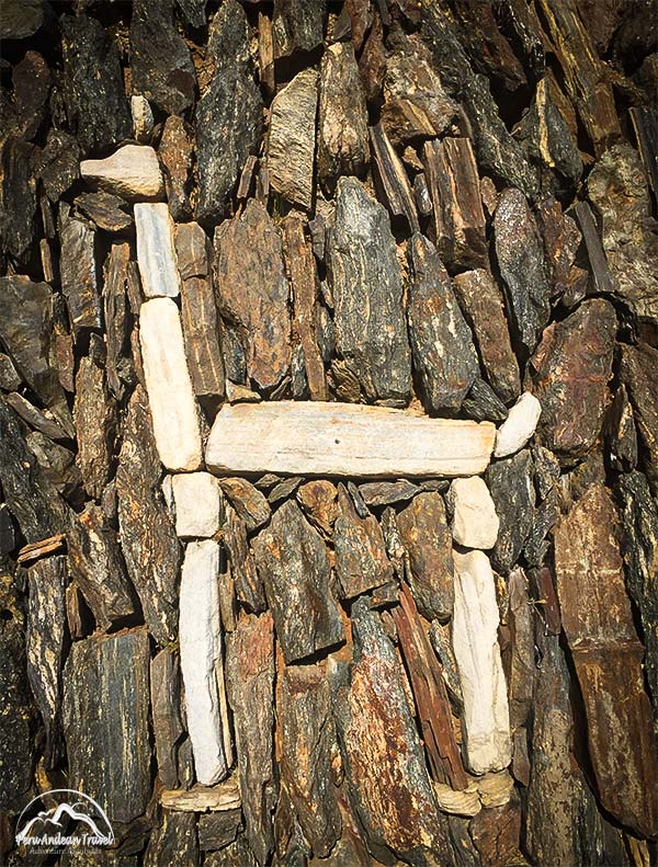 llamas stone in choquequirao